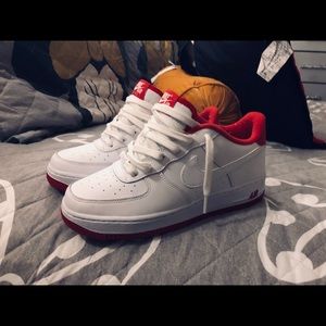 Nike Air Force 1 (White University Red)